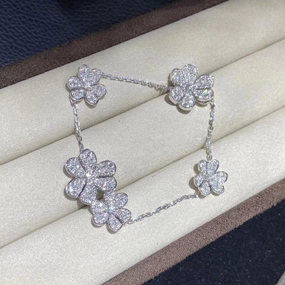 [Eterna Jewels]FRIVOLE SILBERNES ARMBAND MIT 5 BLÜTEN