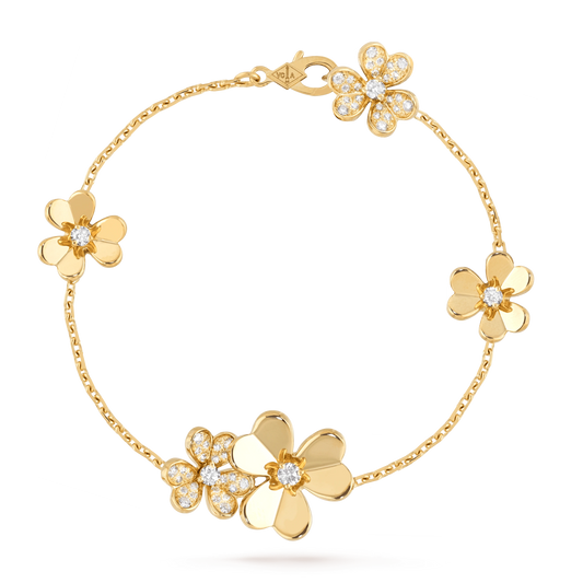 [Eterna Jewels]FRIVOLE GOLD 5 BLUMEN ARMBAND