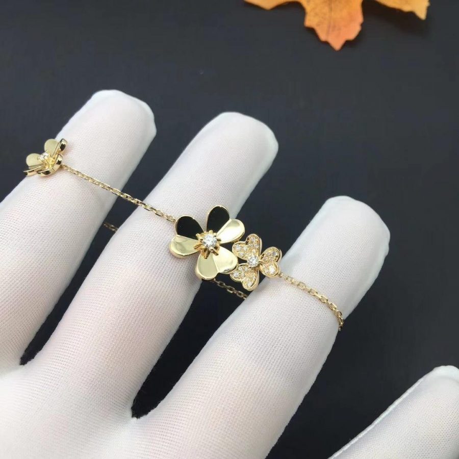 [Eterna Jewels]FRIVOLE GOLD 5 BLUMEN ARMBAND