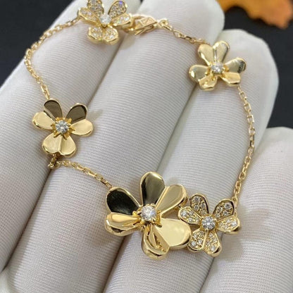[Eterna Jewels]FRIVOLE GOLD 5 BLUMEN ARMBAND