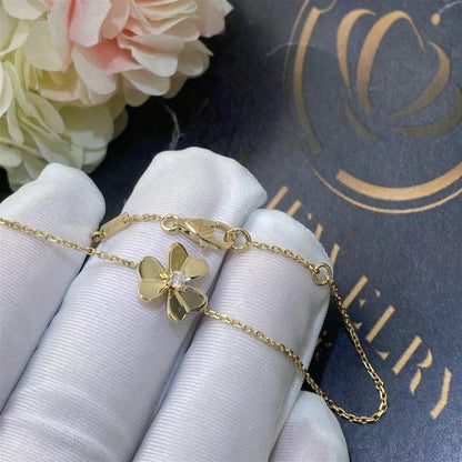 [Eterna Jewels]ARMBAND FRIVOLE GOLD BLUME ROSA MALACHIT