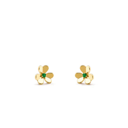 [Eterna Jewels]FRIVOLE BLUMEN MALACHIT OHRRINGE