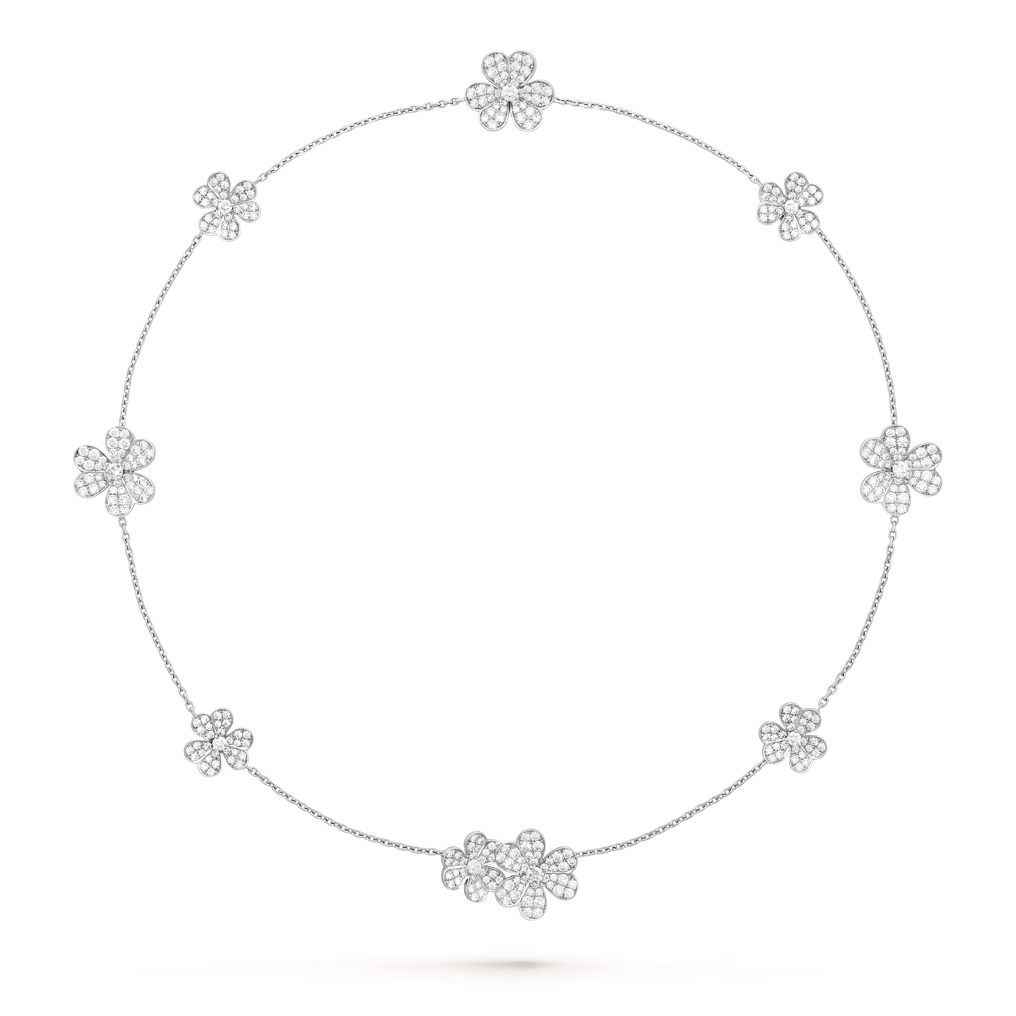 [Eterna Jewels]FRIVOLE SILBER 9 BLUMEN HALSKETTE