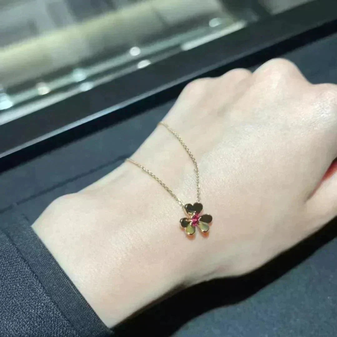 [Eterna Jewels]FRIVOLE GOLD BLUMENHALSKETTE