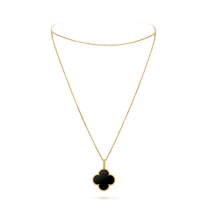 [Eterna Jewels]KLEE 25MM GOLD ONYX GROSSE KLEEHALSKETTE