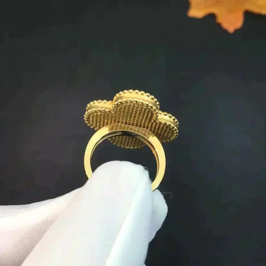 [Eterna Jewels]KLEEBBLATT MALACHIT RING