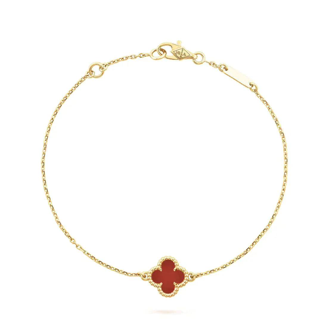 [Eterna Juwelen]KLEE  KARNEOL EINZELBLÜTEN-ARMBAND