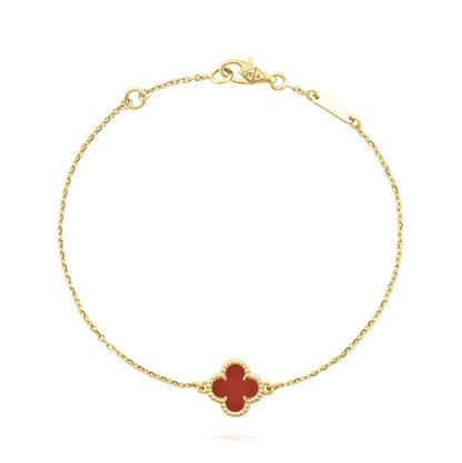 [Eterna Juwelen]KLEE  KARNEOL EINZELBLÜTEN-ARMBAND
