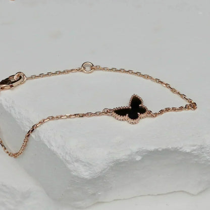 [Eterna Jewels]SCHMETTERLING ONYX SCHMETTERLINGSARMBAND