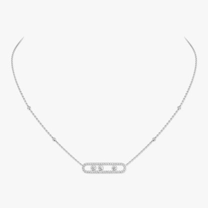 [Eterna Jewels] Move Pavé_ Roségold Diamant Halskette
