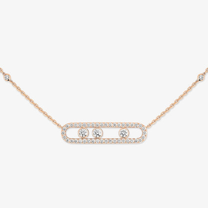 [Eterna Jewels] Move Pavé_ Roségold Diamant Halskette