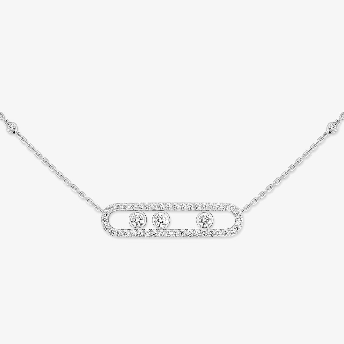 [Eterna Jewels] Move Pavé_ Roségold Diamant Halskette