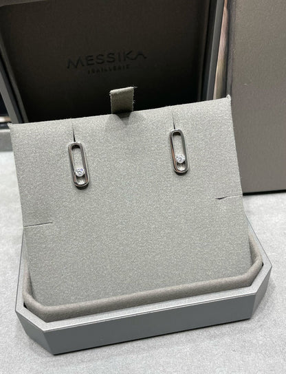 [Eterna Jewels]MOVE UNO SMALL 1 DIAMOND OHRRINGE