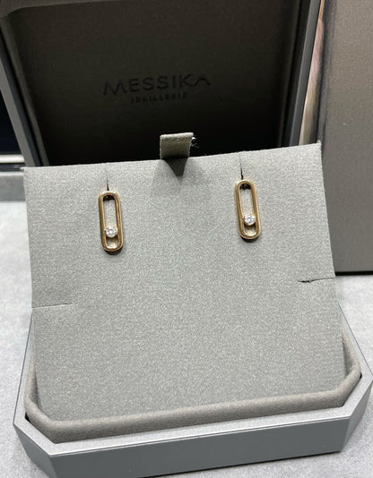 [Eterna Jewels]MOVE UNO SMALL 1 DIAMOND OHRRINGE