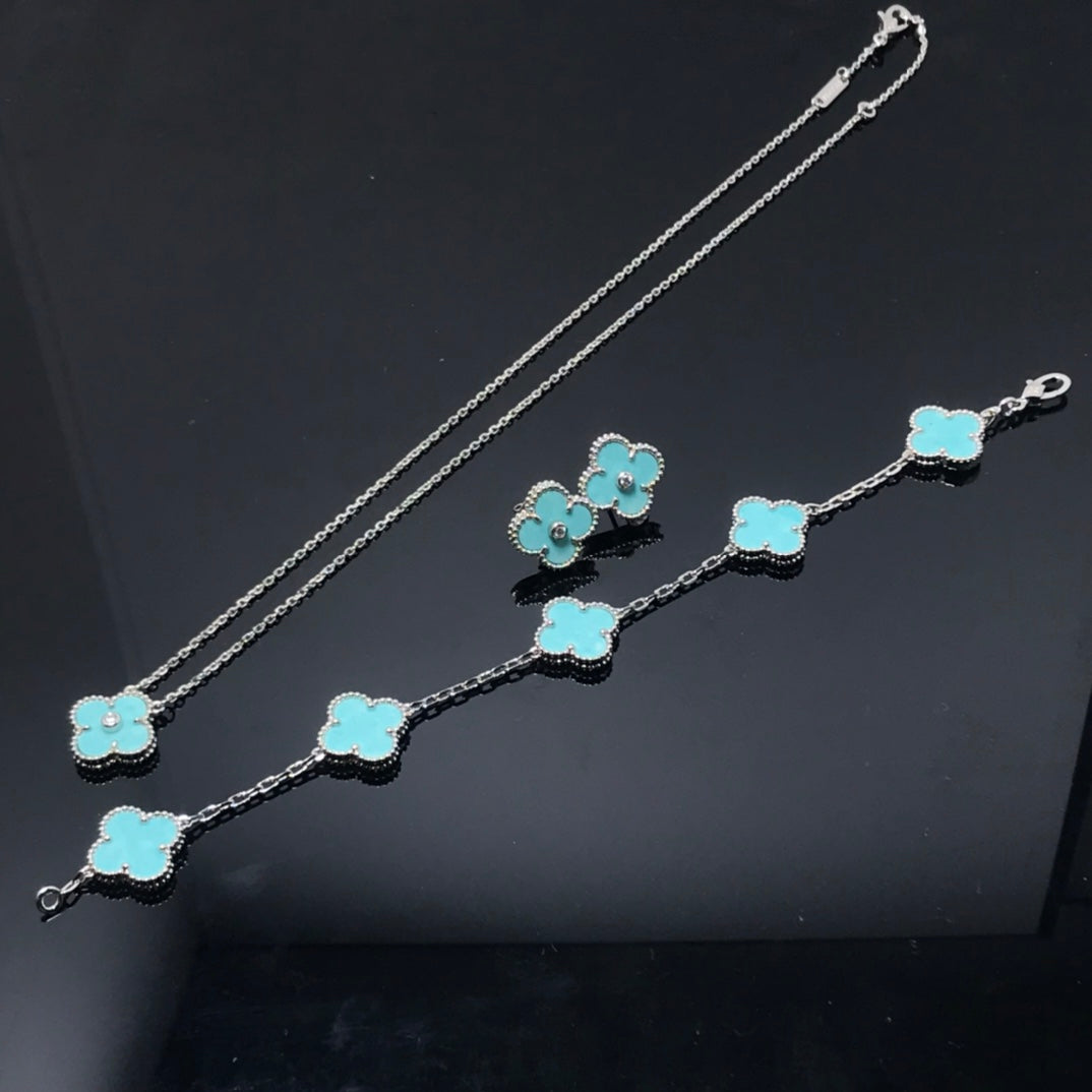 [Eterna Jewels]KLEE 1 DIAMANT BLAUER HIMMEL SILBER OHHRINGE