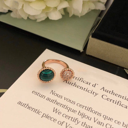 [Eterna Jewels]PERLEE COULEURS DIAMOND ROSE GOLD ZWISCHEN DEM FINGER RING