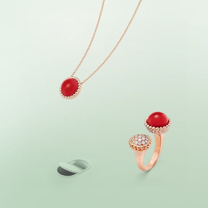 [Eterna Jewels]PERLEE COULEURS DIAMOND ROSE GOLD ZWISCHEN DEM FINGER RING