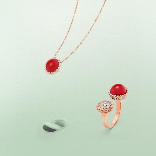 [Eterna Jewels]PERLEE COULEURS DIAMOND ROSE GOLD ZWISCHEN DEM FINGER RING