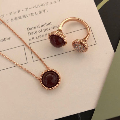 [Eterna Jewels]PERLEE COULEURS DIAMOND ROSE GOLD ZWISCHEN DEM FINGER RING