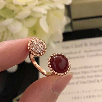 [Eterna Jewels]PERLEE COULEURS DIAMOND ROSE GOLD ZWISCHEN DEM FINGER RING