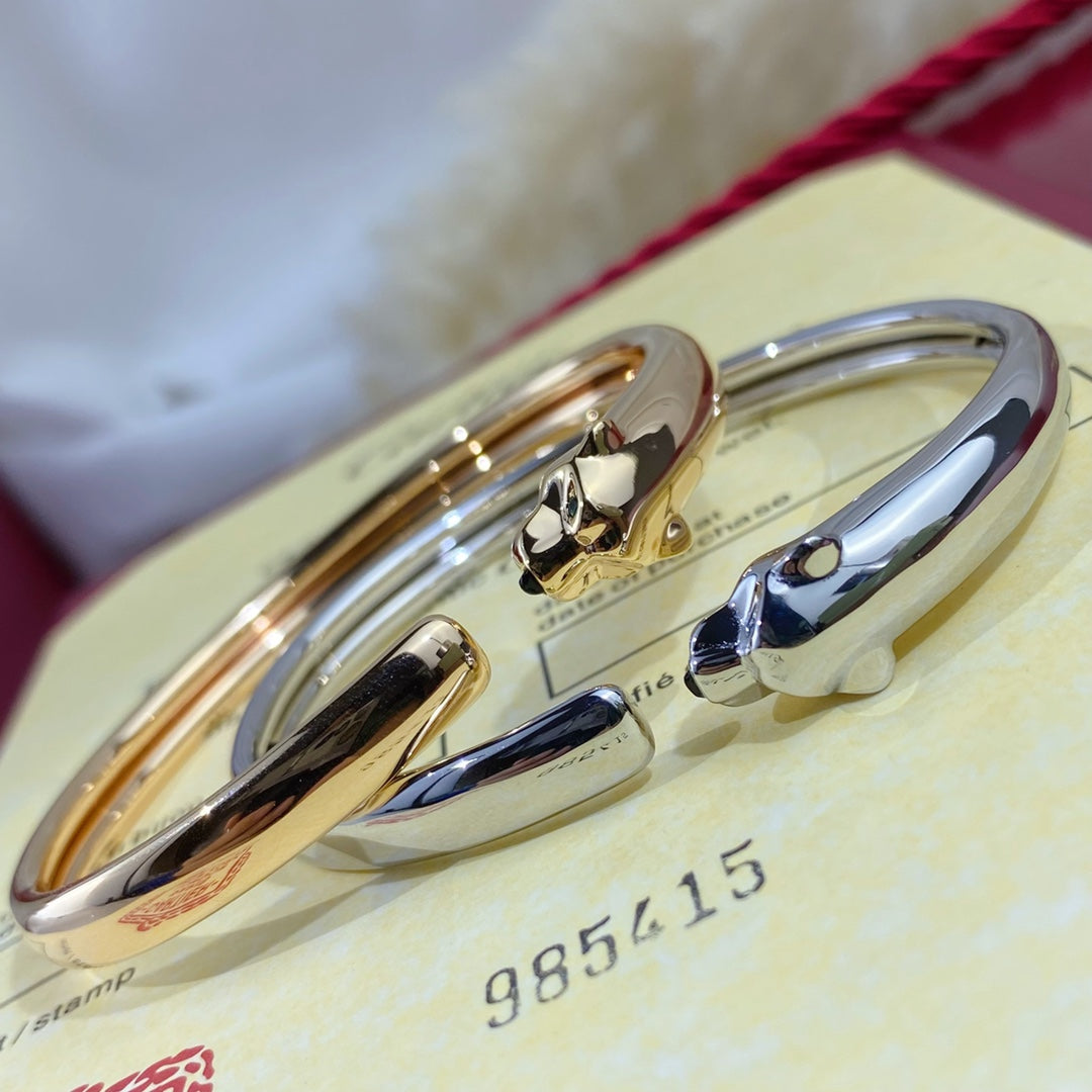 [Eterna Jewels]PANTHER SILBER OFFENER ARMBAND