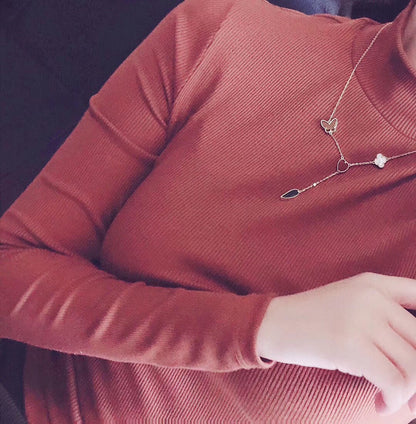 [Eterna Jewels]LUCKY SPRING 4 MOTIFS ROSE GOLD HALSKETTE