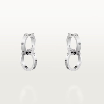 [Eterna Jewels]LOVE 3.3MM DANGLE EARRINGS
