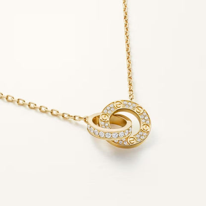 [Eterna Jewels]LOVE  FULL DIAMOND PENDANT NECKLACE