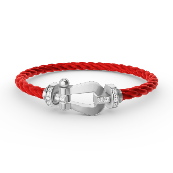 [Eterna Jewels]FORCE GROSSES HUFEISEN HALB DIAMANT ARMREIF SILBER