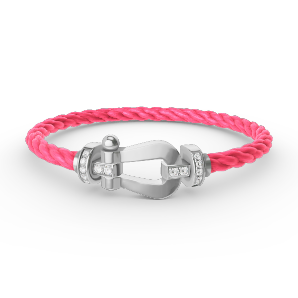[Eterna Jewels]FORCE GROSSES HUFEISEN HALB DIAMANT ARMREIF SILBER