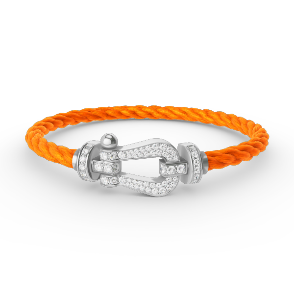[Eterna Jewels]FORCE GROSSES HUFEISEN VOLL DIAMANT ARMREIF SILBER