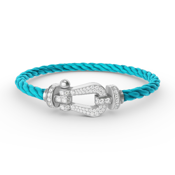 [Eterna Jewels]FORCE GROSSES HUFEISEN VOLL DIAMANT ARMREIF SILBER