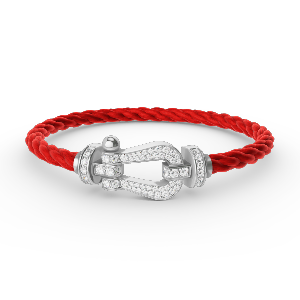 [Eterna Jewels]FORCE GROSSES HUFEISEN VOLL DIAMANT ARMREIF SILBER