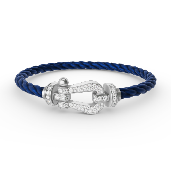 [Eterna Jewels]FORCE GROSSES HUFEISEN VOLL DIAMANT ARMREIF SILBER