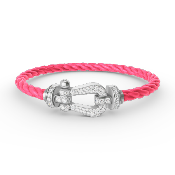 [Eterna Jewels]FORCE GROSSES HUFEISEN VOLL DIAMANT ARMREIF SILBER