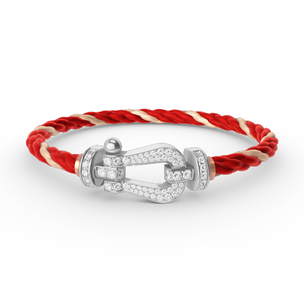 [Eterna Jewels]FORCE GROSSES HUFEISEN VOLL DIAMANT ARMREIF SILBER