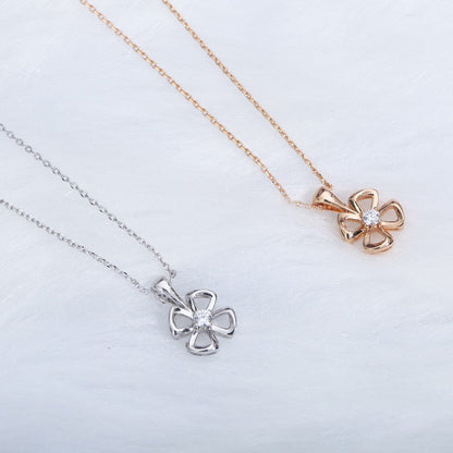 [Eterna Jewels]FIOREVER KETTE MIT DIAMANTENMITTE