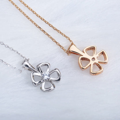 [Eterna Jewels]FIOREVER KETTE MIT DIAMANTENMITTE