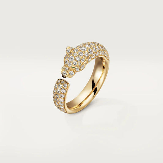 [Eterna Jewels]PANTHER PINK GOLD DIAMOND RING