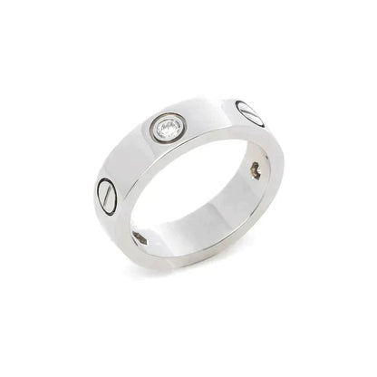 [Eterna Jewels]LIEBESRING 5,5MM 3 DIAMANTEN SILBER