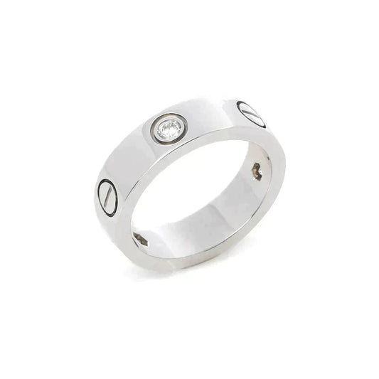 [Eterna Jewels]LIEBESRING 5,5MM 3 DIAMANTEN SILBER