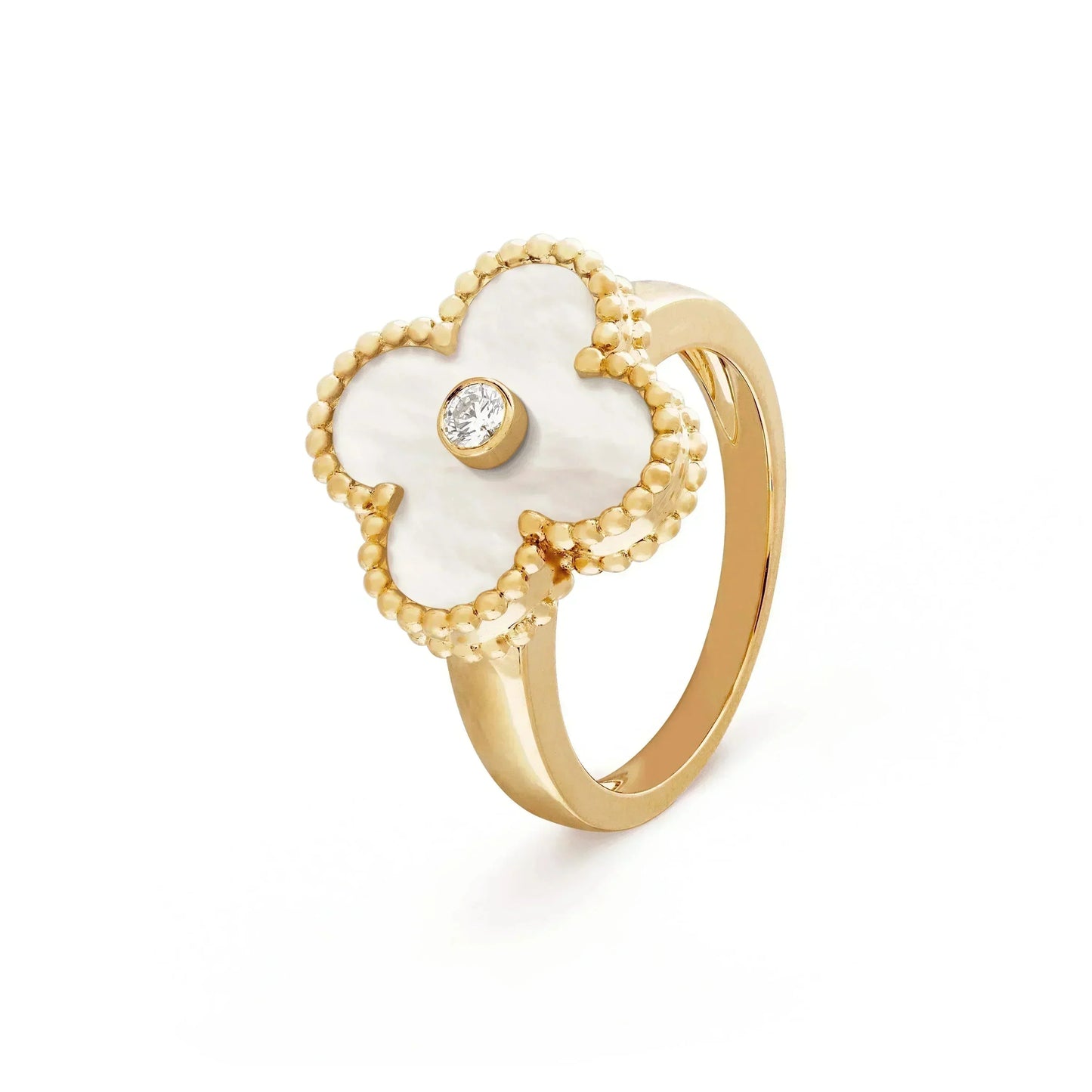 [Eterna Jewels]KLEE ROSA PERLMUTT RING GOLD DIAMANT