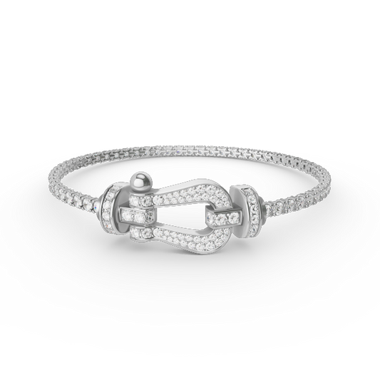 [Eterna Juwelen]KRAFT GROSSES HUFEISEN VOLLES DIAMANT TENNIS-ARMBAND