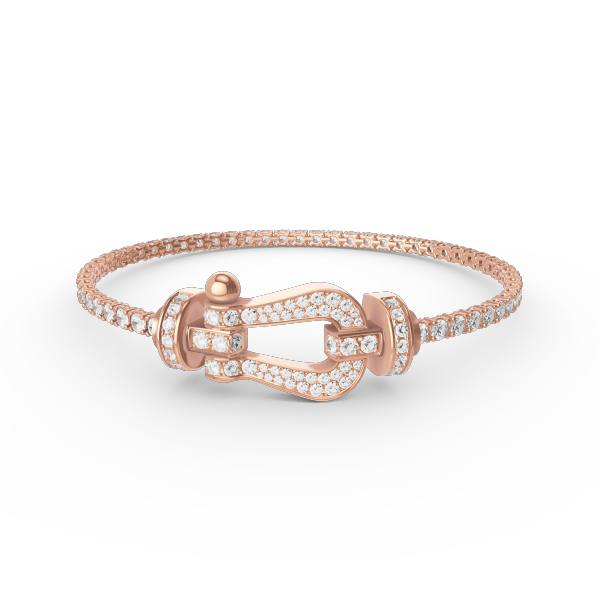 [Eterna Juwelen]KRAFT GROSSES HUFEISEN VOLLES DIAMANT TENNIS-ARMBAND