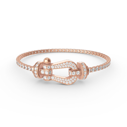 [Eterna Juwelen]KRAFT GROSSES HUFEISEN VOLLES DIAMANT TENNIS-ARMBAND