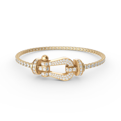 [Eterna Juwelen]KRAFT GROSSES HUFEISEN VOLLES DIAMANT TENNIS-ARMBAND